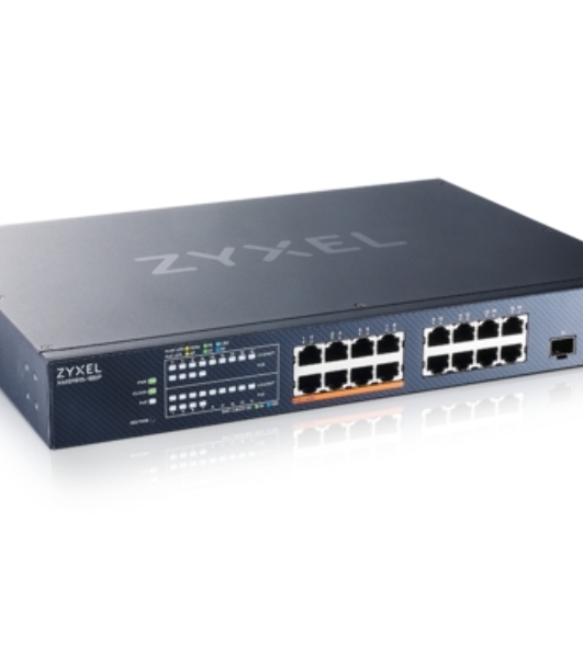 Коммутатор Zyxel NebulaFlex XMG1915-18EP-EU0101F 16x2.5Gbит/с 2SFP+ 8PoE++ 180W управляемый