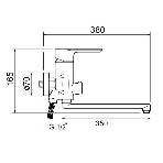 Смеситель для ванны SL133-006E SL133-006E, фото 1