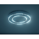 Потолочный светодиодный светильник Ambrella light FL5821 WH белый 55W 3000K/4200K/6400K D600*75 (без ПДУ), фото4