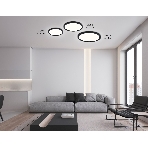 Светильник светодиодный ультратонкий Ambrella light FZ1906 BK черный IP54 26W 3000K-6500K CCT-переключатель D370*25 (Без ПДУ), фото3