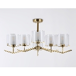 Люстра Ambrella light LH57008/6 BS/FR латунь/белый матовый E14/6 max 40W D850*420, фото4