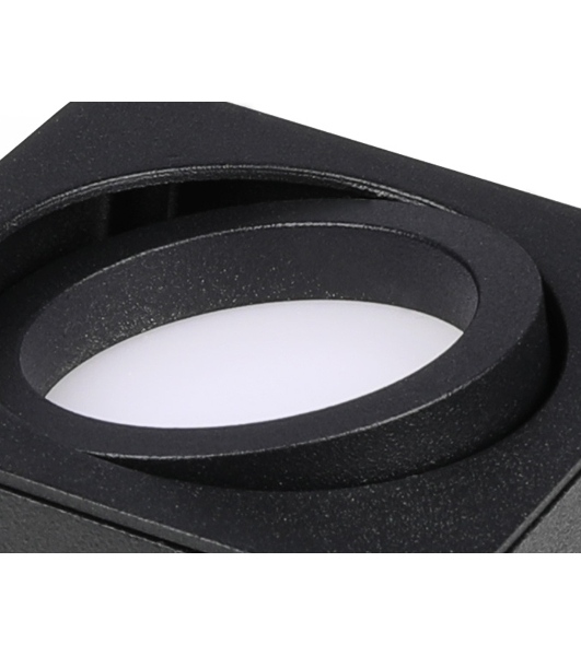 Насадка для корпуса светильника N7711 SBK черный песок 70*70*H25mm Out2mm MR16