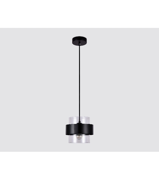 Светильник Ambrella light TR3646 BK/CL черный/прозрачный E27 max 40W D180*950
