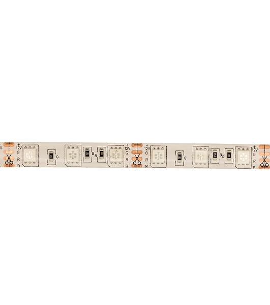 Лента светодиодная силикон, 10 мм, IP65, SMD 5050, 60 LED/m, 12 V, цвет свечения RGb