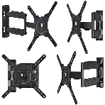 Кронштейн ONKRON M4 черный 32-65' макс. 400x400, 2 колена, наклон -5º+8º, поворот 180º макс, от стены 55-500мм, фото20