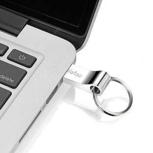 Флешка USB Netac U275 (NT03U275N-016G-20SL), 16Gb, USB 2.0, R/W 50/40, серебристый