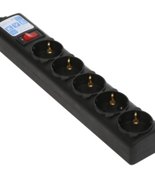 Сетевой фильтр, PC 1,9 м, 5 р, черный 10А, UPS(C14), SPG5-В2