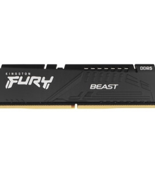 Оперативная память Kingston Fury Beast, DDR5, 32GB (1x32GB), 6000 MHz, CL36, с радиатором, черный