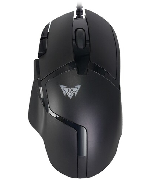 Мышь проводная Crown CMGM-901 черный, 4800 dpi, USB, кнопки - 8