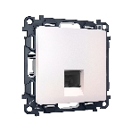 Комплект механизма компьютерной розетки ALFA Жемчуг RJ-45(8P8C) CAT6 с шторкой QUANT (AP2120, VM188) MA212010, фото5