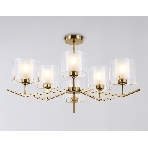Люстра Ambrella light LH57008/6 BS/FR латунь/белый матовый E14/6 max 40W D850*420, фото3