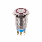 Кнопка антивандальная Rexant Ø19 250В Фикс (5с) ON-OFF/OFF-ON подсв/красная (в упак. 1шт.), фото4