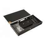 Бокс оптический универсальный Hyperline FO-19R-1U-3xSLT-W140H42-24UN-BK 19', от 8 до 24 портов (SC, duplex LC, ST, FC), со сплайс пластиной, без пигтейлов и проходных адаптеров, 1U, черный, фото3