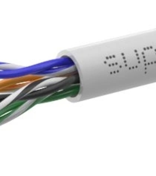Кабель информационный Suprlan Premium 01-0313-5, cat.5e U/UTP, 4 пары, 24AWG, PVC, внутренний, 305м, серый