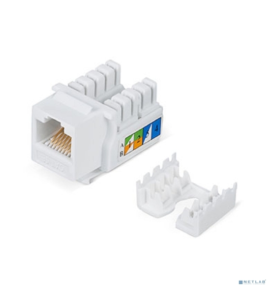 Модуль универсальный Cabeus, keystone, 1хRJ45, IDC 110, кат. 5е, неэкр., белый