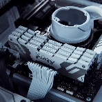 Оперативная память Kingston Fury Renegade, DDR5, 64Gb (2x32Gb), 6400MHz, CL32, радиатор, белый, фото3
