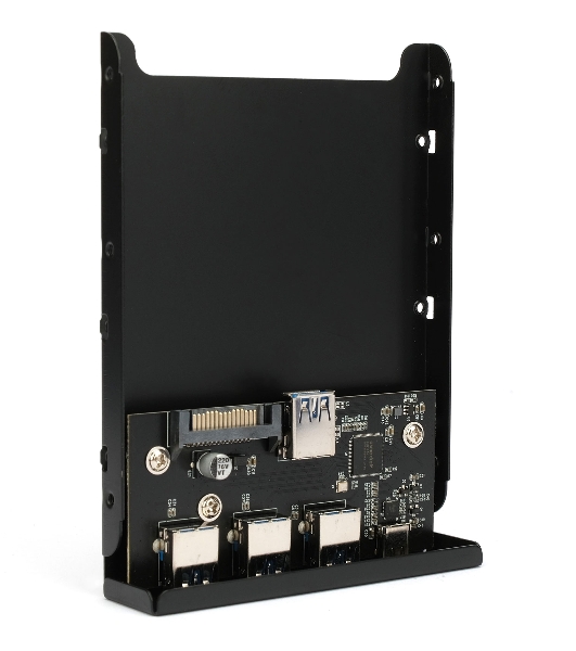 Планка USB 3.0 на переднюю панель 3.5' Gembird, FP3.5-USB3-3A1C, USB/Type-C, USB-A 3.0/Type-C