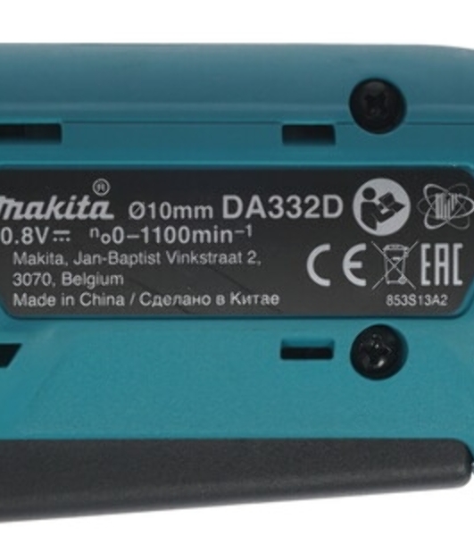 Дрель угловая MAKITA DA332DZ, 10,8 В, Без АКБ, аккумуляторная