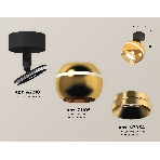 Комплект поворотного светильника Ambrella light XM1105002 PYG/SBK золото желтое полированное/черный песок MR16 GU5.3 LED 3W 4200K(A2210,C1105,N7034), фото 1