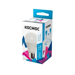 Лампа светодиодная Космос LED BASIC A60 13Вт 220В E27 4500К