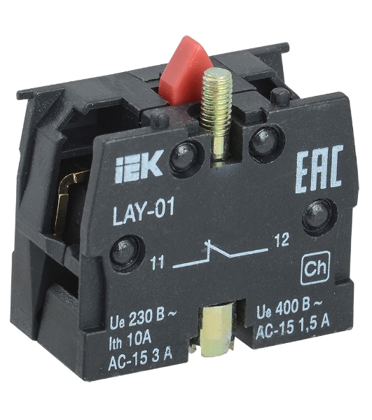 Блок контактный 1р для LAY5 IEK BDK11