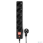 Сетевой фильтр Гарнизон ECL-5-B-1.4, 5 р, 10А, 1.4 м, ур.защиты 4, черный, пакет, фото11