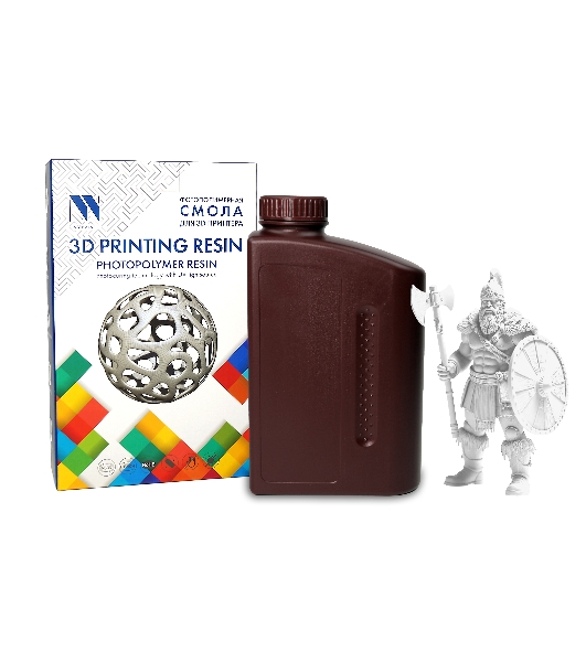 Фотополимерная смола NVPRINT Standard Resin White для 3D печати; 1 кг/бут