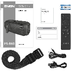 Портативная колонка SVEN PS-860 черный 100W 1.0 BT/3.5Jack 5400mAh, фото19