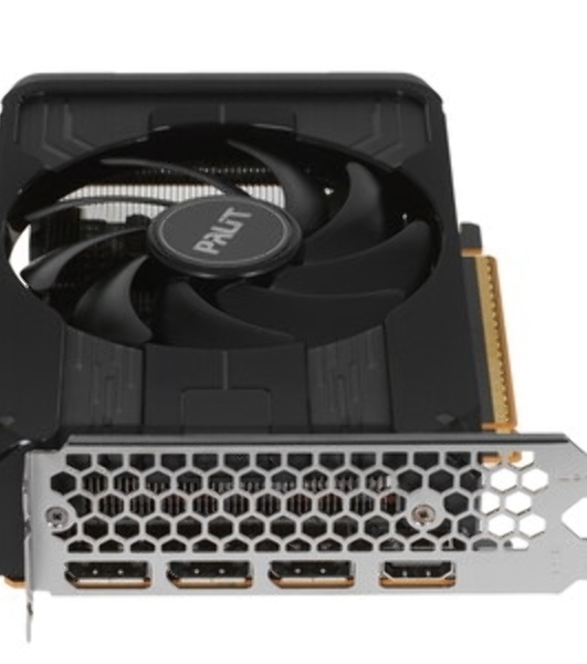 Видеокарта Palit GeForce RTX 5050 StormX, NVIDIA RTX 5050, 8 ГБ GDDR6, 128 бит, PCI-e 5.0, 1xHDMI, 3xDP, 2572 МГц