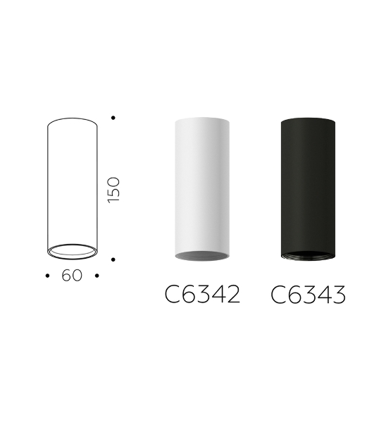 Корпус светильника C6342 SWH белый песок D60*H150mm MR16 GU5.3