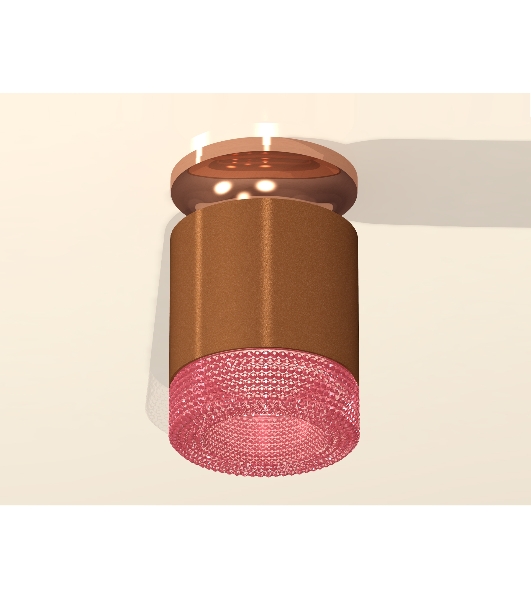 Светильник Ambrella Light XS7404142 SCF/PPG/PI кофе песок/золото розовое полированное/розовый MR16 GU5.3 (N7930, C7404, N7193)
