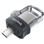 Флешка USB 64 Gb SanDisk Ultra Android Dual OTG, m3.0/USB 3.0, черный, фото 1