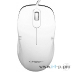 Мышь проводная Crown CMM-502 белый, 1000 dpi, USB, кнопки - 3, фото14