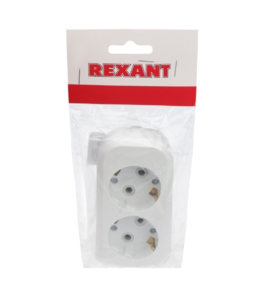 Колодка 2 гнезда с заземлением Rexant