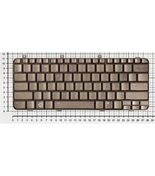 Клавиатура для ноутбука HP Pavilion DV3-1000 DV3z-1000 бронза с подсветкой