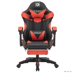Кресло Defender TORNADO BLACK/RED черный/красный, экокожа, фото3