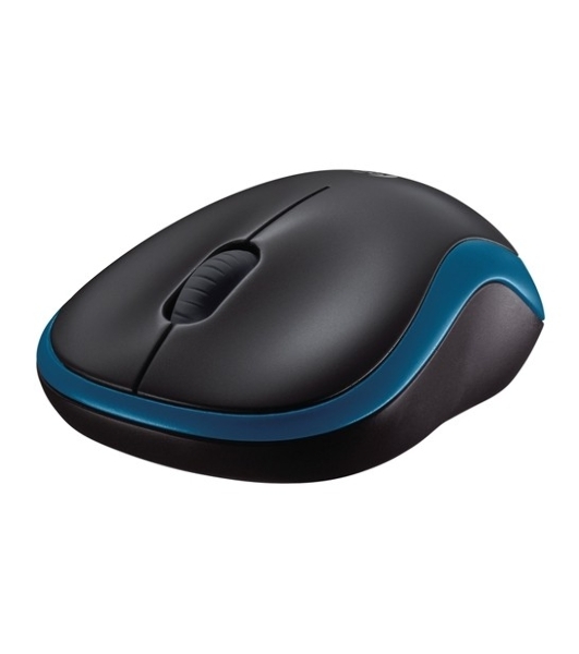 Мышь беспроводная Logitech M185 синий, 1000 dpi, радиоканал, USB, кнопки - 3