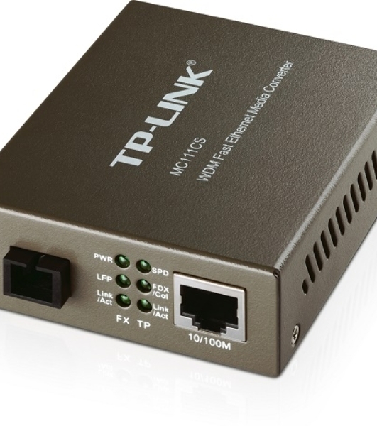 Медиаконвертер TP-Link MC111CS SMB 10/100M RJ45 to 100M single-mode, Full-duplex, up to 20Km