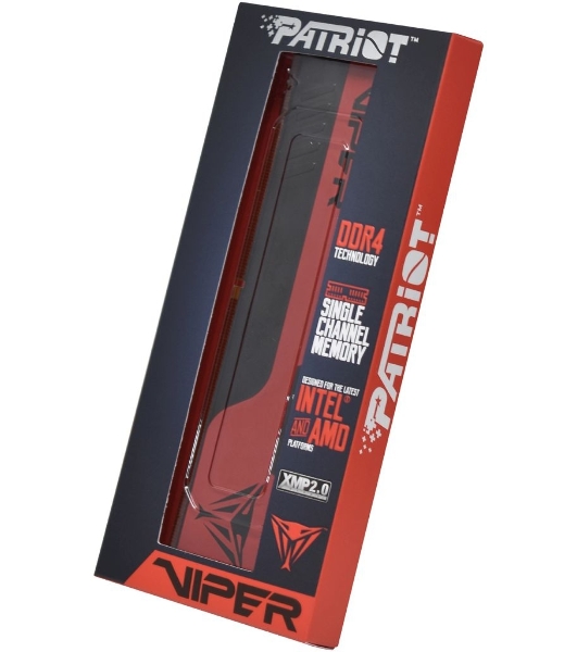 Оперативная память Patriot Viper Elite II, DDR4, 32GB (1x32 GB), 3200 MHz, CL18, DIMM, радиатор, красный, черный