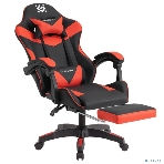 Кресло Defender TORNADO BLACK/RED черный/красный, экокожа, фото2