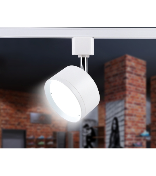 Трековый однофазный светильник Ambrella light GL5356 WH белый GX53 max 12W
