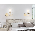 Настенный светильник Ambrella light LH57010 BS/FR латунь/белый матовый E14 max 40W 280*150*220, фото7