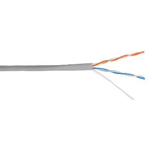 Кабель информационный Lanmaster NM-UTP5E2PR-CU кат.5е U/UTP не экранированный 2X2 PVC внутренний 305м серый