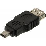 Переходник USB2.0 Ningbo mini USB (m)/USB A (f), фото2