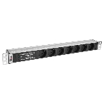Блок розеток Rem-10 без шнура с фил. и инд., 7 Schuko, вход IEC 60320 C14, 10A, алюм., 19' (R-10-7S-FI-440-Z), фото7