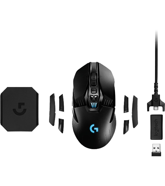 Мышь беспроводная Logitech G903 LIGHTSPEED черный, 25600 dpi, радиоканал, USB, кнопки - 11