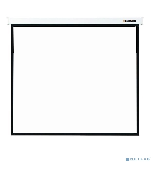 Экран с электроприводом Lumien Master Control 203x203 см Matte White FiberGlass черная кайма по периметру