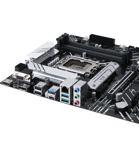 Материнская плата ASUS PRIME B660-PLUS D4, Socket LGA 1700, Intel B660, 4xDDR4, 4xSATA, 3xM.2, 1xPCIe 4.0 x16, 1xPCIe 3.0 x4, 1xHDMI, 1xDP, 1xVGA, 1x 1Gb LAN, 1xUSB-C 3.2 Gen 2x2, 2xUSB-A 3.2 Gen 2, 1xUSB-A 3.2 Gen 1, 2xUSB-A 2.0, 7.1, ATX