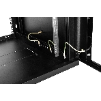 Шкаф коммутационный ЦМО ШРН-15.650-9005 настенный 15U 600x658мм пер.дв.стекл 200кг черный 600мм 180град., фото8