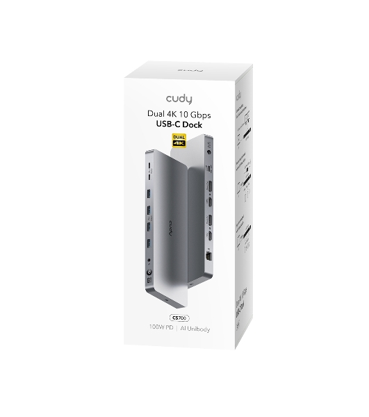 Станция докирования 13-IN-1 10Gbps USB-C Dual 4K Docking Station 150W PSU